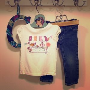 2T Gymboree Top with Cap Sleeves